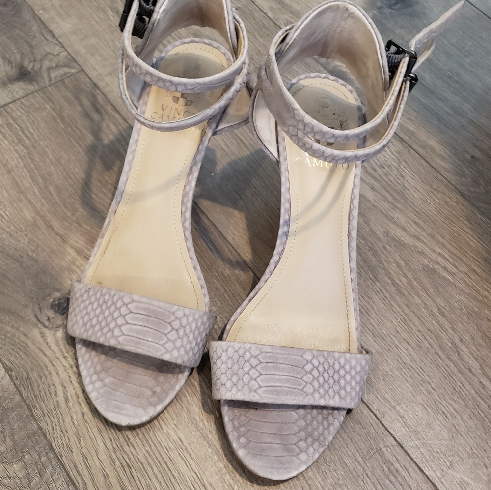 Vince Camuto Strappy Snakeskin sandals